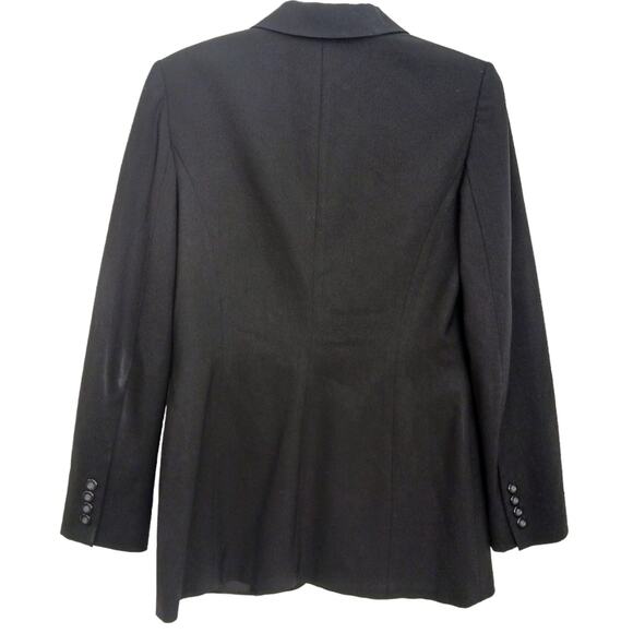 Classiques Entier Black Blazer Size 2 WOOL BLEND Business Casual Career Jacket - Picture 5 of 13